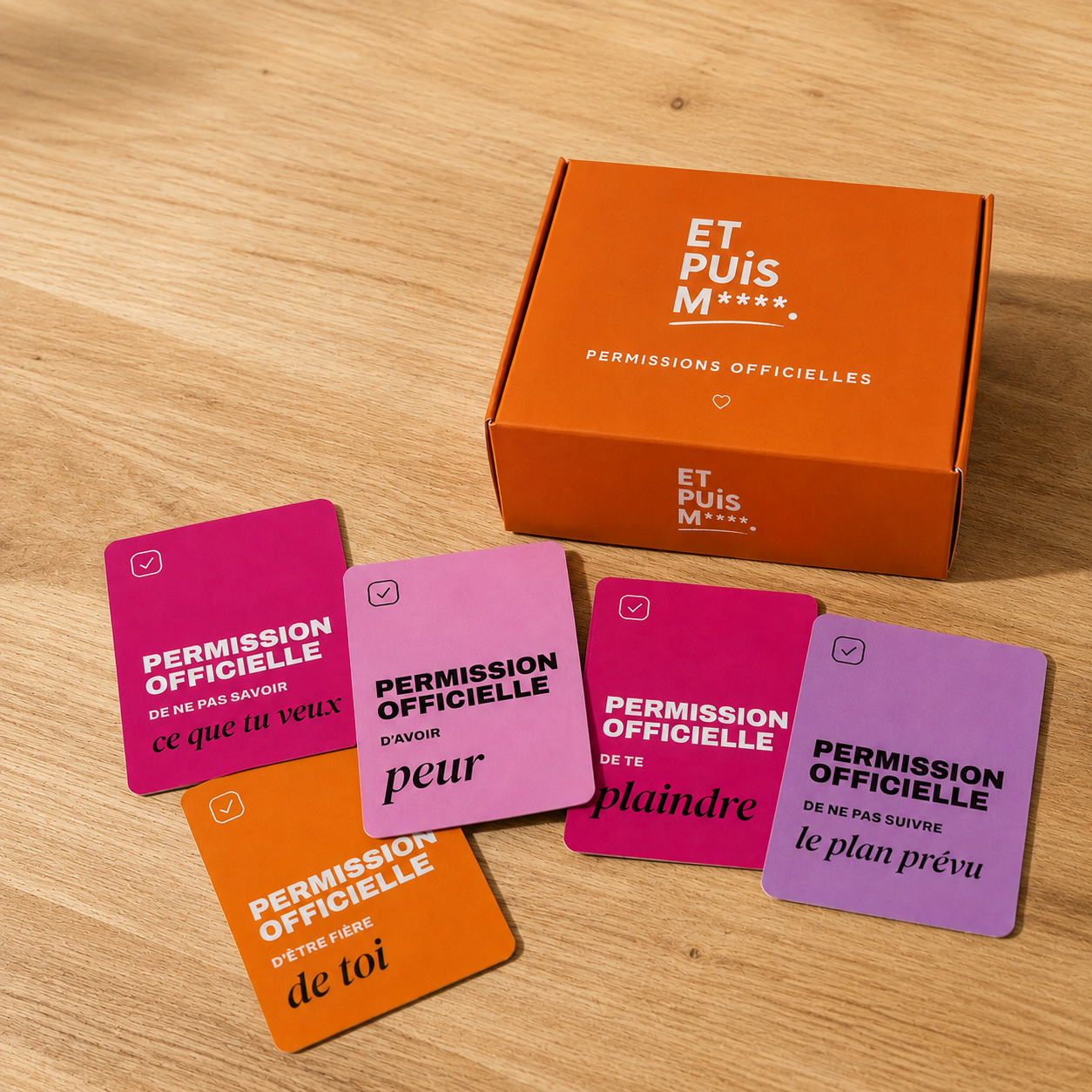 Coffret Permissions officielles et ses cartes